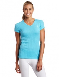 ASICS Women's Rib I Tech Short Sleeve Top,Aqua,Small ASICS Women's Rib I Tech Short Sleeve Top,Aqua,Small