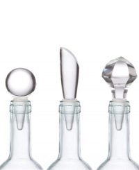The epitome of high style and luxury, Lenox Tuscany bottle stoppers raise the bar for entertaining. Made of solid crystal in classic shapes, they make an impressive gift for wine lovers. The epitome of high style and luxury, Lenox Tuscany bottle stoppers raise the bar for entertaining. Made of solid crystal in classic shapes, they make an impressive gift for wine lovers.