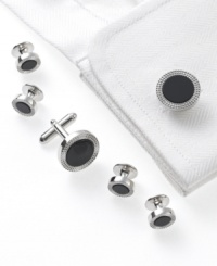 Three of kind. Let these Geoffrey Beene cufflinks round out your collection. Three of kind. Let these Geoffrey Beene cufflinks round out your collection.
