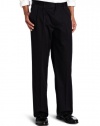 Dockers Men's Dockers Never Iron Essential D3 Classic Fit Pleat Pant, Curry Stripe Black, 33x32