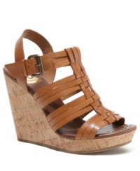 Classic, strappy style. DV by Dolce Vita Shoes's Shelly wedge sandals are a summer staple. Classic, strappy style. DV by Dolce Vita Shoes's Shelly wedge sandals are a summer staple.
