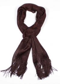 Fiona Shimmer Scarft - Extra Long Scarf Colors: Brown Fiona Shimmer Scarft - Extra Long Scarf Colors: Brown