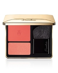 Shade, color and sculpt with Rose Aux Joues, a must-have for all women who want to have fun with color. Guerlain's new blush duo offers vibrant color pairings that allow you to re-invent your beauty routine everyday. One vibrant shade adds a pop of color to the cheekbones while its smaller counterpart can be mixed or used for a striking contrast. Shade, color and sculpt with Rose Aux Joues, a must-have for all women who want to have fun with color. Guerlain's new blush duo offers vibrant color pairings that allow you to re-invent your beauty routine everyday. One vibrant shade adds a pop of color to the cheekbones while its smaller counterpart can be mixed or used for a striking contrast.