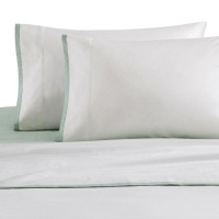 Echo Jaipur Sheet Set - White/Light Green - Twin Echo Jaipur Sheet Set - White/Light Green - Twin