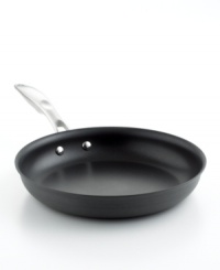 A fixture in virtually every kitchen, you'll use a fry pan in almost every meal you cook. For quick, even heating and perfect results, try a pan with hard-anodized aluminum construction and a nonstick surface that makes it easy to cook healthier with little or no fat. Limited lifetime warranty. A fixture in virtually every kitchen, you'll use a fry pan in almost every meal you cook. For quick, even heating and perfect results, try a pan with hard-anodized aluminum construction and a nonstick surface that makes it easy to cook healthier with little or no fat. Limited lifetime warranty.
