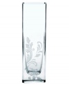 Stunning on its own, the Marly Tech crystal vase is also poised to hold a lifetime of bouquets. A streamlined shape balances the classic foliage motif on its base for a contemporary edge.