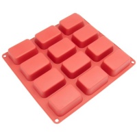 Freshware 12-Cavity Silicone Petite Loaf Pan