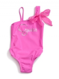 GUESS Kids Girls Logo Swimsuit with Scarf, PINK (14) GUESS Kids Girls Logo Swimsuit with Scarf, PINK (14)