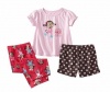 JUST ONE YOU By Carters Girls 3-Piece Pajama Set - Monkey (12 Months)