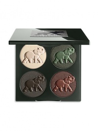 Inspired by the fall runway trends and tireless efforts of The David Sheldrick Wildlife Trust, we have created L'Elephant Palette: A lustrous eye palette that fuses on trend colors from both the catwalk and the Kenyan grasslands with simplicity and in an innovative and wearable way. Refillable. 5% of all proceeds will be donated to The David Sheldrick Wildlife. Made in Italy. Inspired by the fall runway trends and tireless efforts of The David Sheldrick Wildlife Trust, we have created L'Elephant Palette: A lustrous eye palette that fuses on trend colors from both the catwalk and the Kenyan grasslands with simplicity and in an innovative and wearable way. Refillable. 5% of all proceeds will be donated to The David Sheldrick Wildlife. Made in Italy.
