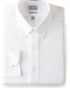 EAGLE Men's 100% Cotton Pinpoint Button Down Collar Non Iron Long Sleeve Dress Shirt