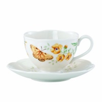 Lenox Butterfly Meadow Fritillary 8-Ounce Cup and Saucer Set Lenox Butterfly Meadow Fritillary 8-Ounce Cup and Saucer Set