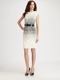 A dynamic dot print lends a playful edge to this flawlessly tailored design.Rollneck collarSleevelessFront and back dartsIncluded patent beltConcealed back zipFully linedAbout 22 from natural waistSilkDry cleanImportedModel shown is 5'10 (177cm) wearing US size 4. A dynamic dot print lends a playful edge to this flawlessly tailored design.Rollneck collarSleevelessFront and back dartsIncluded patent beltConcealed back zipFully linedAbout 22 from natural waistSilkDry cleanImportedModel shown is 5'10 (177cm) wearing US size 4.