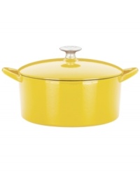 Classic good looks and outstanding performance put this covered dutch oven at the front of its class. Famed chef Mario Batali introduces the beauty of cast iron into your kitchen with a versatile addition that heats up fast, retains heat like a pro and eliminates hot spots that burn foods. The durable enameled finish requires no seasoning and is easy to clean-just pop in the dishwasher! Limited lifetime warranty. (Clearance) Classic good looks and outstanding performance put this covered dutch oven at the front of its class. Famed chef Mario Batali introduces the beauty of cast iron into your kitchen with a versatile addition that heats up fast, retains heat like a pro and eliminates hot spots that burn foods. The durable enameled finish requires no seasoning and is easy to clean-just pop in the dishwasher! Limited lifetime warranty. (Clearance)
