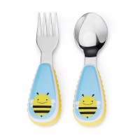 Skip Hop ZOOtensils Fork and Spoon, Bee Skip Hop ZOOtensils Fork and Spoon, Bee