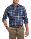 Nautica Men's Saturated Long Sleeve Plaid Shirt