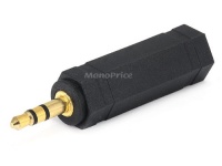 Monoprice 3.5mm Stereo Plug to 6.35mm (1/4 Inch) Stereo Jack Adaptor - Gold Plated Monoprice 3.5mm Stereo Plug to 6.35mm (1/4 Inch) Stereo Jack Adaptor - Gold Plated