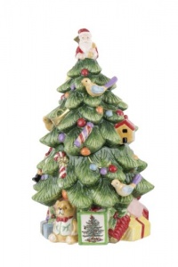 Spode Christmas Tree Sculpted Christmas Tree Shaped Covered Cookie Jar, 12-Inch Spode Christmas Tree Sculpted Christmas Tree Shaped Covered Cookie Jar, 12-Inch