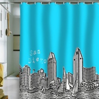 DENY Designs Bird Ave San Diego Sky Shower Curtain, 69 by 72-Inch DENY Designs Bird Ave San Diego Sky Shower Curtain, 69 by 72-Inch