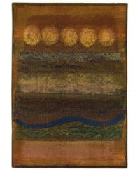 Stroke of genius. This artful area rug from Sphinx enhances any space with a series of earth-toned brushstrokes over a beautifully weathered background. Machine woven from stain-resistant polypropylene, this piece is ideal for kids, pets and high traffic areas. Stroke of genius. This artful area rug from Sphinx enhances any space with a series of earth-toned brushstrokes over a beautifully weathered background. Machine woven from stain-resistant polypropylene, this piece is ideal for kids, pets and high traffic areas.