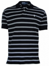 Polo Ralph Lauren Classic-Fit Double Stripe Polo (Small, Polo Black/Oxford White) Polo Ralph Lauren Classic-Fit Double Stripe Polo (Small, Polo Black/Oxford White)