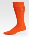 Brightly hued and ready to accent your next ensemble in ribbed, stretch cotton.Logo embroideryMid-calf length76% cotton/18% polyester/3% other/2% rubber/1% spandexMachine washImported