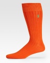 Brightly hued and ready to accent your next ensemble in ribbed, stretch cotton.Logo embroideryMid-calf length76% cotton/18% polyester/3% other/2% rubber/1% spandexMachine washImported