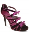 With a smooth velvet upper and pretty bows along the vamp, Chinese Laundry's Imagine That sandals are a dream come true.