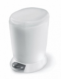 simplehuman Mini Step Trash Can, White Plastic, 6L Liters / 1.6 Gallons simplehuman Mini Step Trash Can, White Plastic, 6L Liters / 1.6 Gallons
