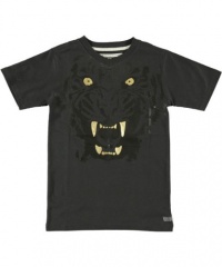 Sean John Boys 8-20 Tiger V-Neck Tee, Black, Small Sean John Boys 8-20 Tiger V-Neck Tee, Black, Small