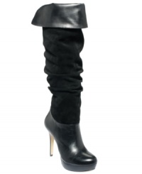 Slouchy detailing and a fold-over shaft make the Zenya boots by INC International Concepts a certified winner. Slouchy detailing and a fold-over shaft make the Zenya boots by INC International Concepts a certified winner.
