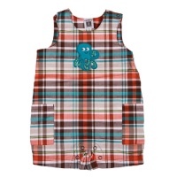 Carter's Boys Everyday Easy 'Squid' Plaid Romper (12 Month) Carter's Boys Everyday Easy 'Squid' Plaid Romper (12 Month)