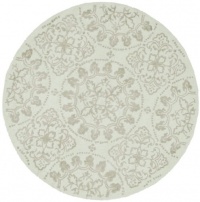 Area Rug 4x4 Round Transitional Shale Color - Safavieh Martha Stewart Rug from RugPal Area Rug 4x4 Round Transitional Shale Color - Safavieh Martha Stewart Rug from RugPal