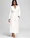 Perfectly plush and subtly striped, this Oscar de la Renta Pink Label robe wraps you in luxe comfort.