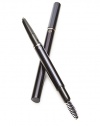 The eyebrow pencil gives natural shading and shape to brows. Draws both broad and fine lines to follow the natural flow of hair. The brush smoothes the brows into place and blends colors naturally. Cartridge and holder sold separately. 