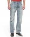 Turn on the dark. This pair from DKNY Jeans are a great break from your normal blues.