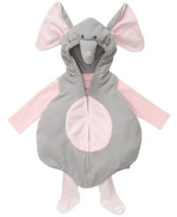 She'll be unforgettable in this darling, gentle 3-piece shirt, romper and tights elephant Halloween costume from Carter's. (Clearance) She'll be unforgettable in this darling, gentle 3-piece shirt, romper and tights elephant Halloween costume from Carter's. (Clearance)