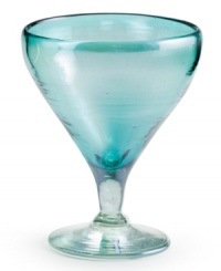 Pour an even more appetizing cocktail in handcrafted glasses by Rosanna. A translucent turquoise hue and rounded shape presents martinis, Manhattans and gimlets with new artistry. Pour an even more appetizing cocktail in handcrafted glasses by Rosanna. A translucent turquoise hue and rounded shape presents martinis, Manhattans and gimlets with new artistry.