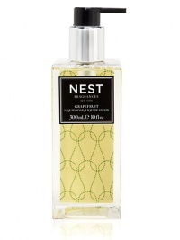 Nest Fragrances' liquid hand soap contains natural plant extracts and antioxidants to help clean and nourish the skin while leaving behind a light, uplifting fragrance. 10 oz. Nest Fragrances' liquid hand soap contains natural plant extracts and antioxidants to help clean and nourish the skin while leaving behind a light, uplifting fragrance. 10 oz.