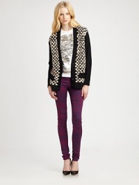 Contrast stitching, slash pockets and a boyfriend-inspired length enhance this cozy wool cardigan. Button frontDropped shouldersLong sleeves with ribbed cuffsSlash pocketsRibbed hemWoolDry cleanImportedModel shown is 5'11 (178cm) wearing US size Small. Contrast stitching, slash pockets and a boyfriend-inspired length enhance this cozy wool cardigan. Button frontDropped shouldersLong sleeves with ribbed cuffsSlash pocketsRibbed hemWoolDry cleanImportedModel shown is 5'11 (178cm) wearing US size Small.