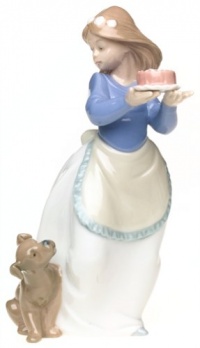 Nao Puppy's Birthday Porcelain Figurine Nao Puppy's Birthday Porcelain Figurine