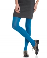 A wardrobe must-have, these opaque tights with control top by HUE can be paired with every look - from casual to career. A wardrobe must-have, these opaque tights with control top by HUE can be paired with every look - from casual to career.