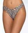 Leopard Nouveau Print Signature Lace Original Rise Thong Plus Size