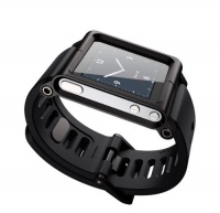 JK Black Adjustable-length Wide Sport Strap Watch Band for Ipod Nano 6th Generation JK Black Adjustable-length Wide Sport Strap Watch Band for Ipod Nano 6th Generation