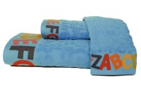 Kassatex Bambini ABC Towel Set, Cool Blue Kassatex Bambini ABC Towel Set, Cool Blue