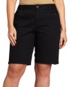 Dockers Women's Plus-Size Shadow Stitch Bermuda