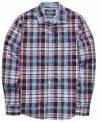 Square off. With a fresh color palette, this plaid shirt from Ecko Unltd ups your cool factor.