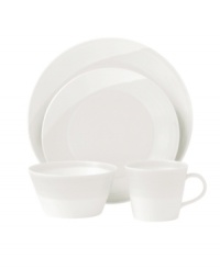 White dinnerware that's perfect for every day. The 1815 place settings are named for Royal Doulton's inaugural year but, in dishwasher-safe porcelain, this collection feels right at home on modern tables. Featuring streaks of white on white for serene, understated style. White dinnerware that's perfect for every day. The 1815 place settings are named for Royal Doulton's inaugural year but, in dishwasher-safe porcelain, this collection feels right at home on modern tables. Featuring streaks of white on white for serene, understated style.