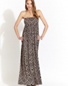 Rachel Pally Love Boat Strapless Maxi Dress in Putty Geo