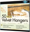 Closet Complete Ultra Thin Heavy Duty No Slip Velvet Suit Hangers, Camel, Set of 50